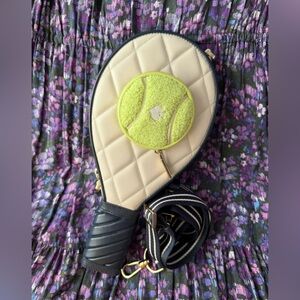 Kate Spade Grand Slam 3D Tennis Racquet Small Crossbody Bag